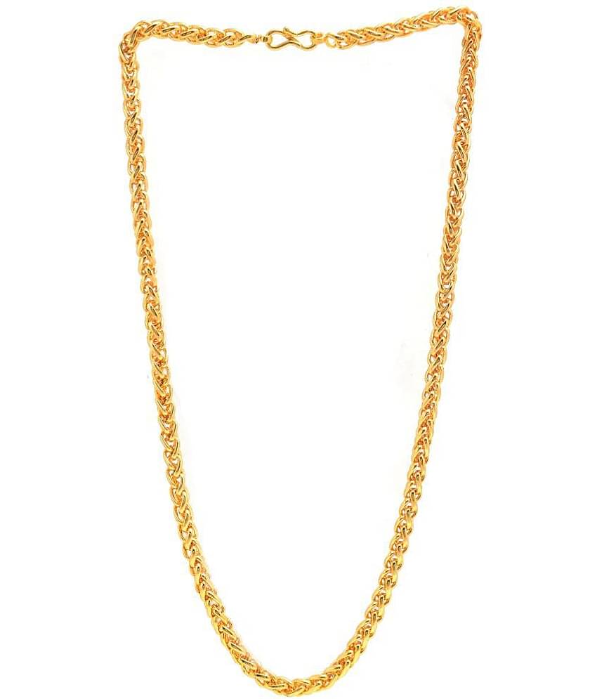 Jewar Mandi - Gold Plated Brass Chain ( Pack of 1 )