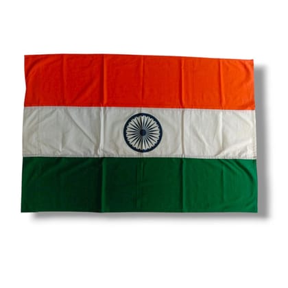 Nationl Flag of India - Cotton - 4 x 3 Feet  (2539)