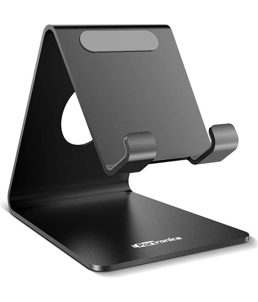 Portronics POR-122 MODESK Universal Mobile Holder (Black)