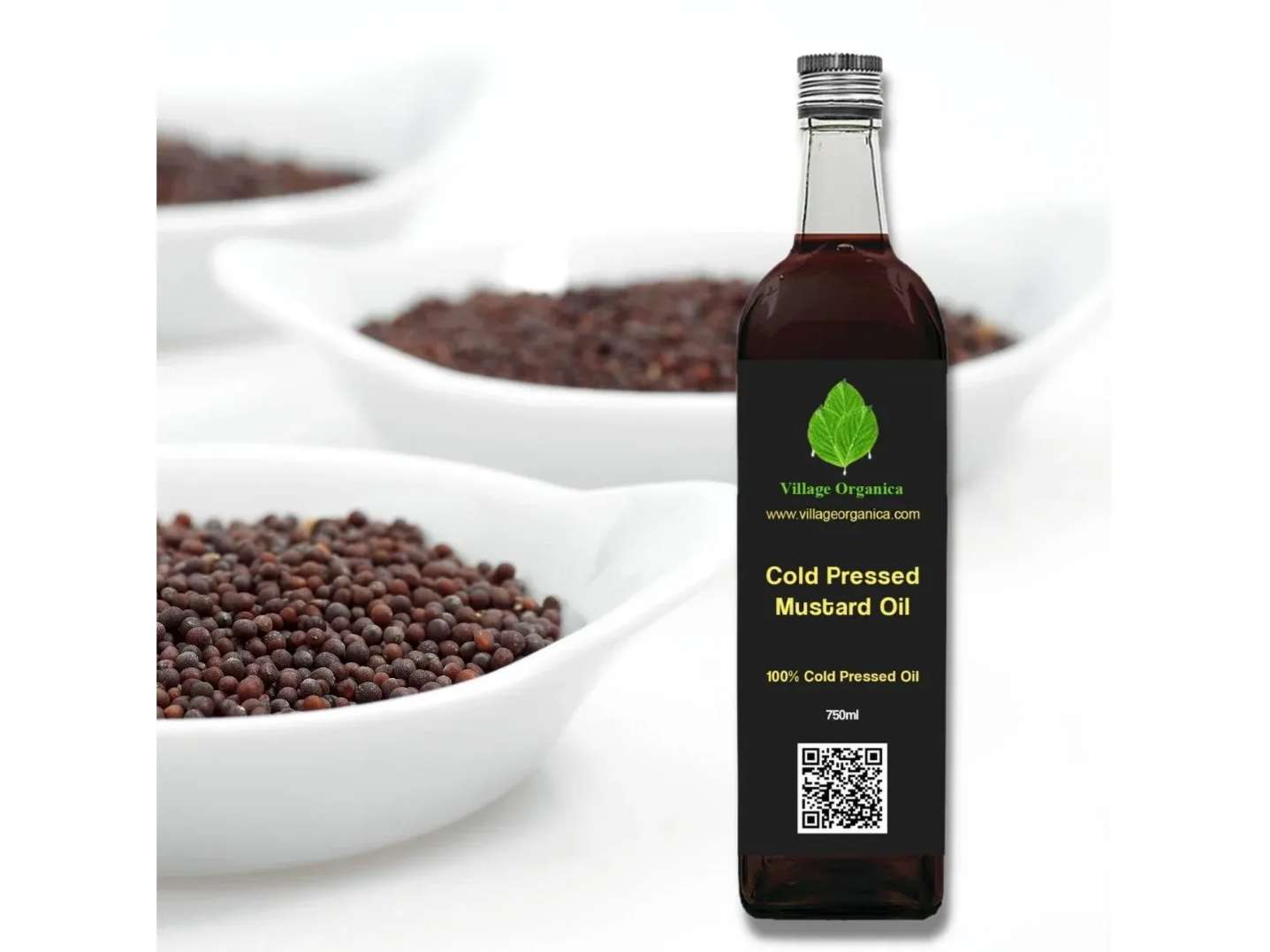 Cold Pressed Mustard Oil (Sarson ka tel)  - 750 Millilitre