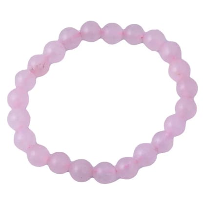 Rose Quartz Bracelet Healing and Vastu, Meditation, Protection Stylish Bracelet for Girls/Boys/Women(KI_140)  by Krishna Impex