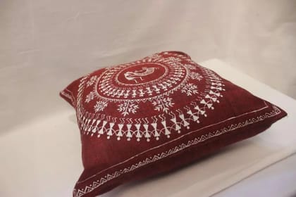 Tisser Warli hand Painted Cushion Cover