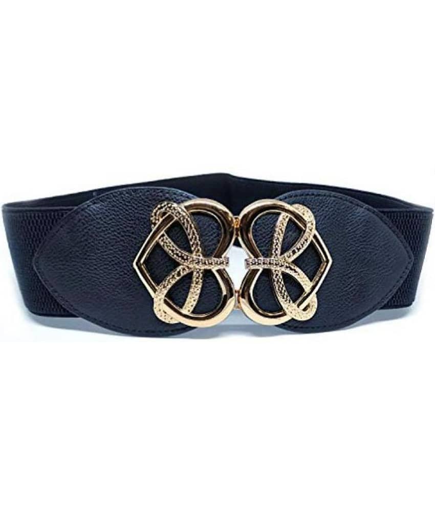 Livisorb Black Faux Leather Casual Belt