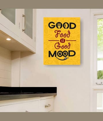 Asmi Collection Good Food is Good Mood Self Adhesive Wall Sticker ( 40 x 30 cms )