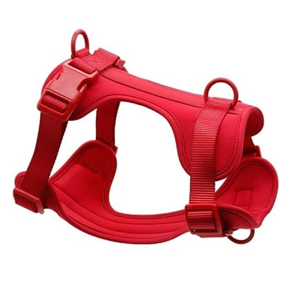 Blingpets No-Pull/No Choke Comfortable Dog Vest Harness, Ultralight Breathable Mesh Traction Strap,Adjustable Soft Padded Vest for Dogs, (Red, Small)