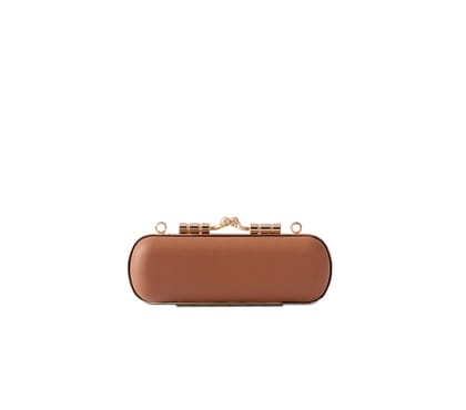 LIPSTICK CASE-TAN LEATHER