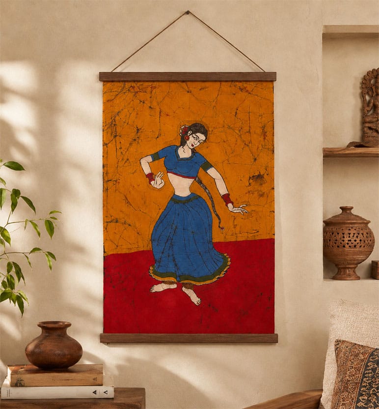 Handcrafted Batik Print Cotton Wall Hanging