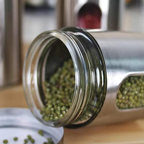 Femora Femora Glass Window Jar for Kitchen Storage Kitchen Storage Jars ...