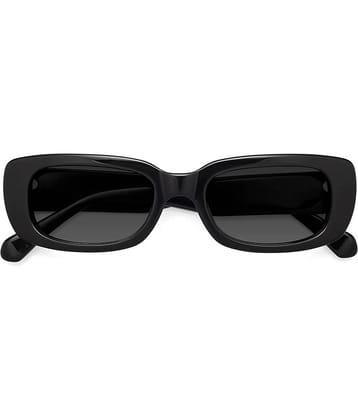 Elligator Black Rectangular Sunglasses ( Pack of 1 )