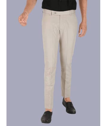 CLARE&CLARA Cream Regular Formal Trouser ( Pack of 1 )