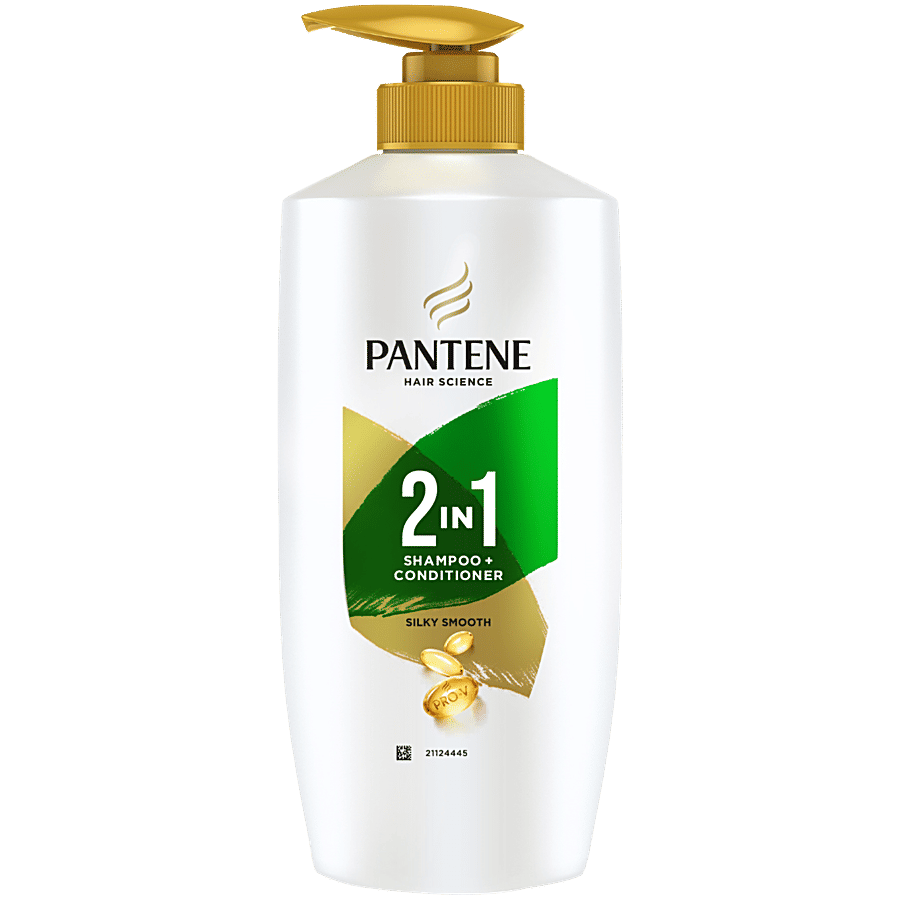 Pantene Hair Science 2in1 Shampoo + Conditioner Silky Smooth PRO-V, 650ml