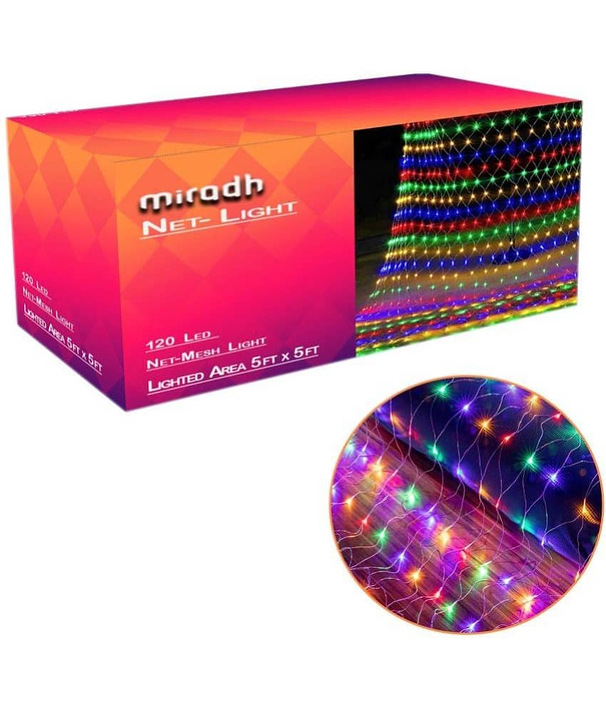 MIRADH - Multicolor Others Curtain String Light ( Pack of 1 )