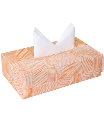 PrettyKrafts Car Tissue Dispenser Plastic Orange