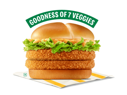 Crispy Veggie Double patty Burger