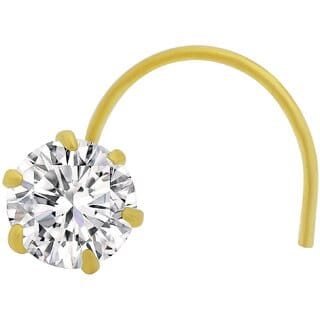 American diamond Stone nose ring gold plated nose ring