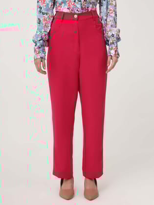 Women'S Luxury Banana Crepe Hibiscus C Pant-28