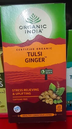 Organic India tulsi ginger tea 25 bags carton