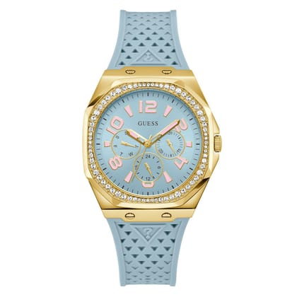 Guess Women 39.5 mm Blue Dial Analog Watch- GW0694L1-Blue