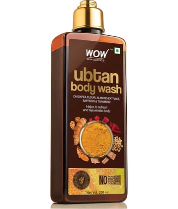 WOW Skin Science Ubtan Body Wash- No Sulphate, Parabens, Silicones & Color - 250 mL