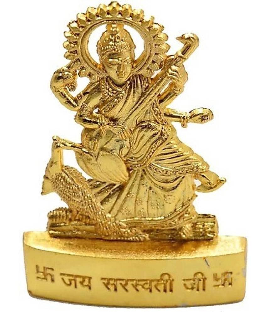 Shri Astha Vinayak Iron Goddess Saraswati Idol ( 4 cm )