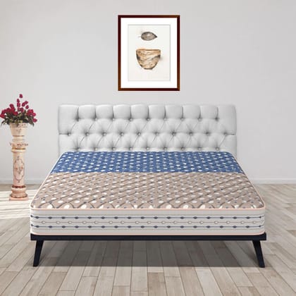 Coirfit Pacific With NIVF Technology 4 Inch Queen Size PU Foam Mattress (72X60 Inches), Double-Sided PU Foam Quilt | Durable & Lightweight |5-Year Warranty