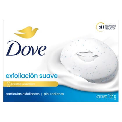 Dove Beauty Bar, Exfoliacion Suave - 135g Dove Beauty Bar, Exfoliacion Suave - 135g - 135 g (Pack of 1)