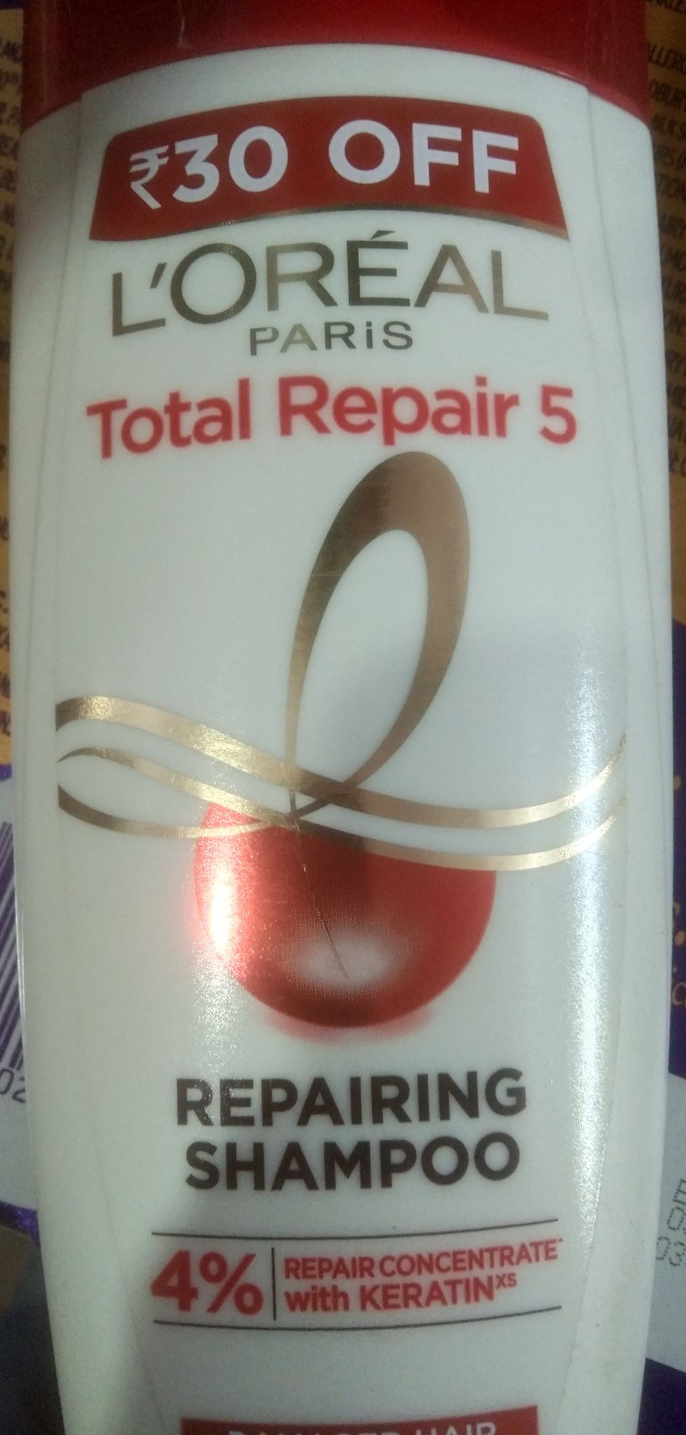 Loreal total rep 5 shampoo 180ml