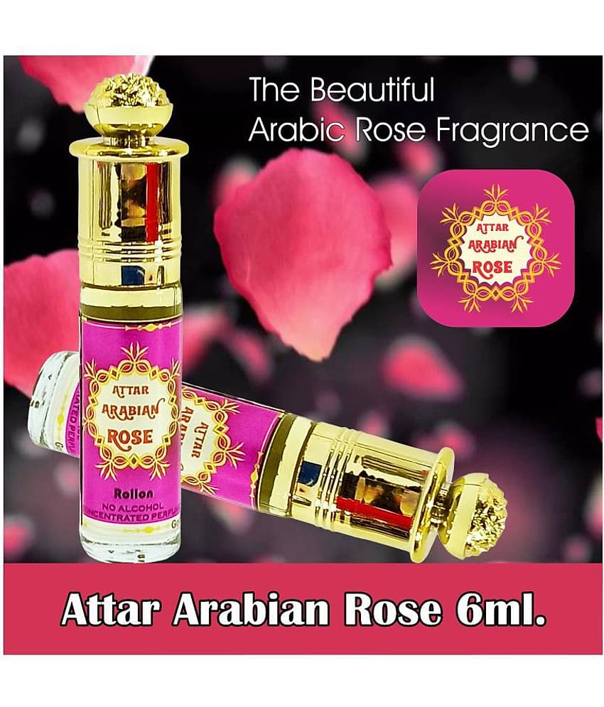 INDRA SUGANDH BHANDAR Attar Arabian Rose 6 ml. Premium Rose Fragrance 24 Hours Long Lasting Attar For Men And Women