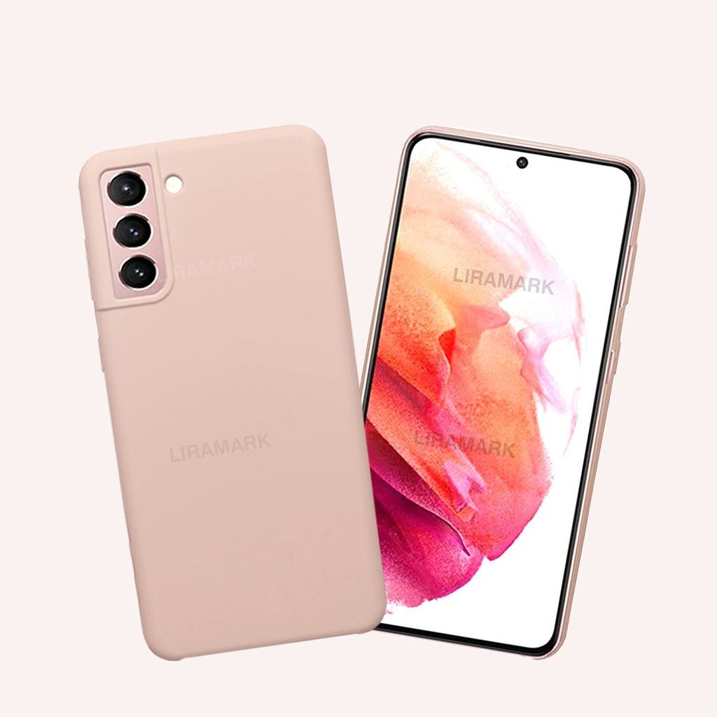 LIRAMARK Liquid Silicone Soft Back Cover Case for Samsung Galaxy S21