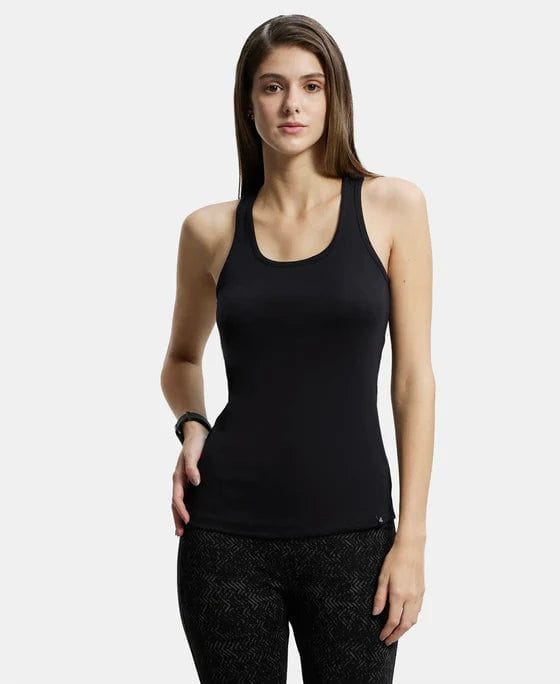 Jockey Women Tanktop Athleisure|1467-Black / L