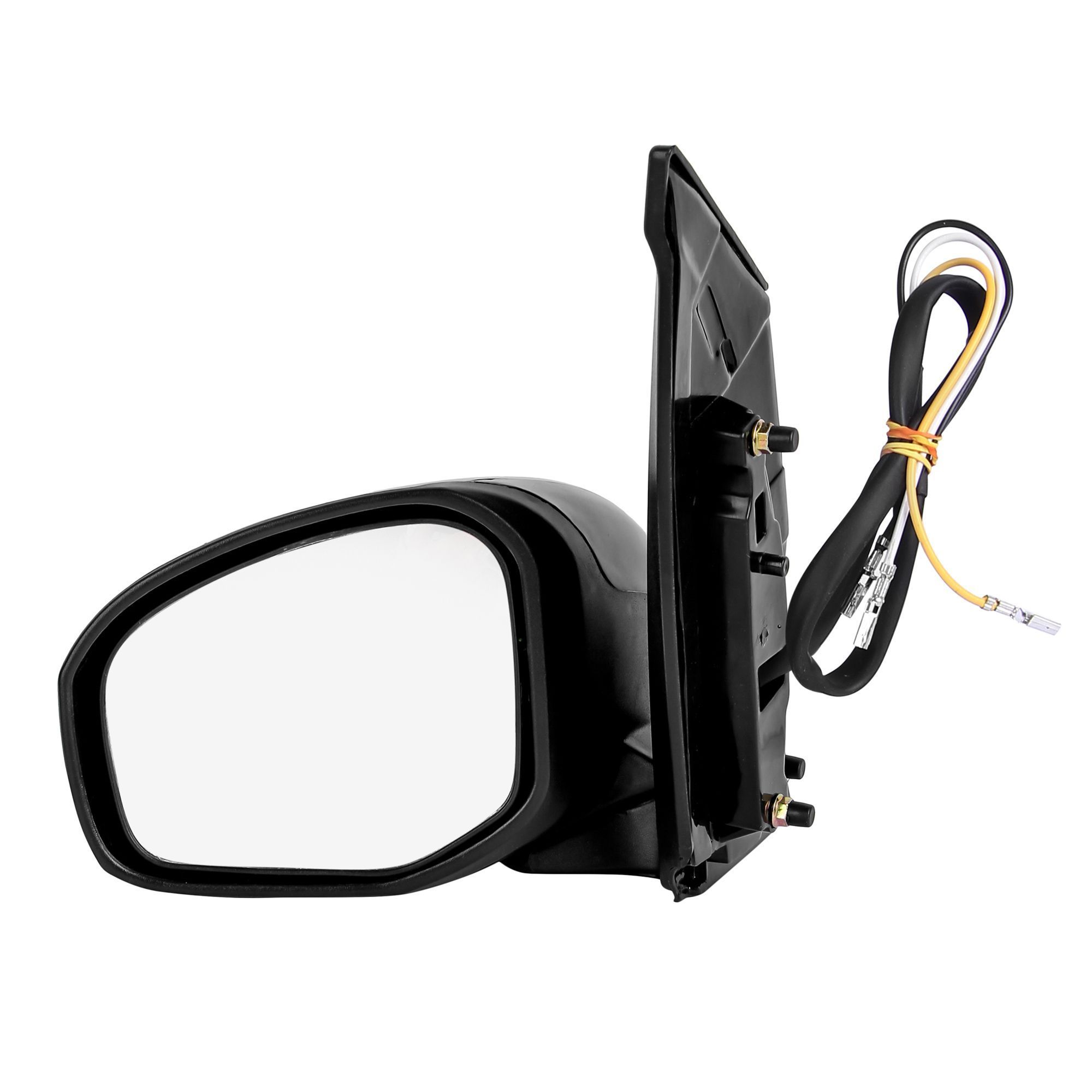 RMC Car Side Mirrors Suitable for Honda Amaze/Mobilio/Brio (2011-2018) | Motorized For Mirror Glass Adjustment | Non Auto Fold | Without Indicator (Black) LEFT SIDE (PASSANGER SIDE)