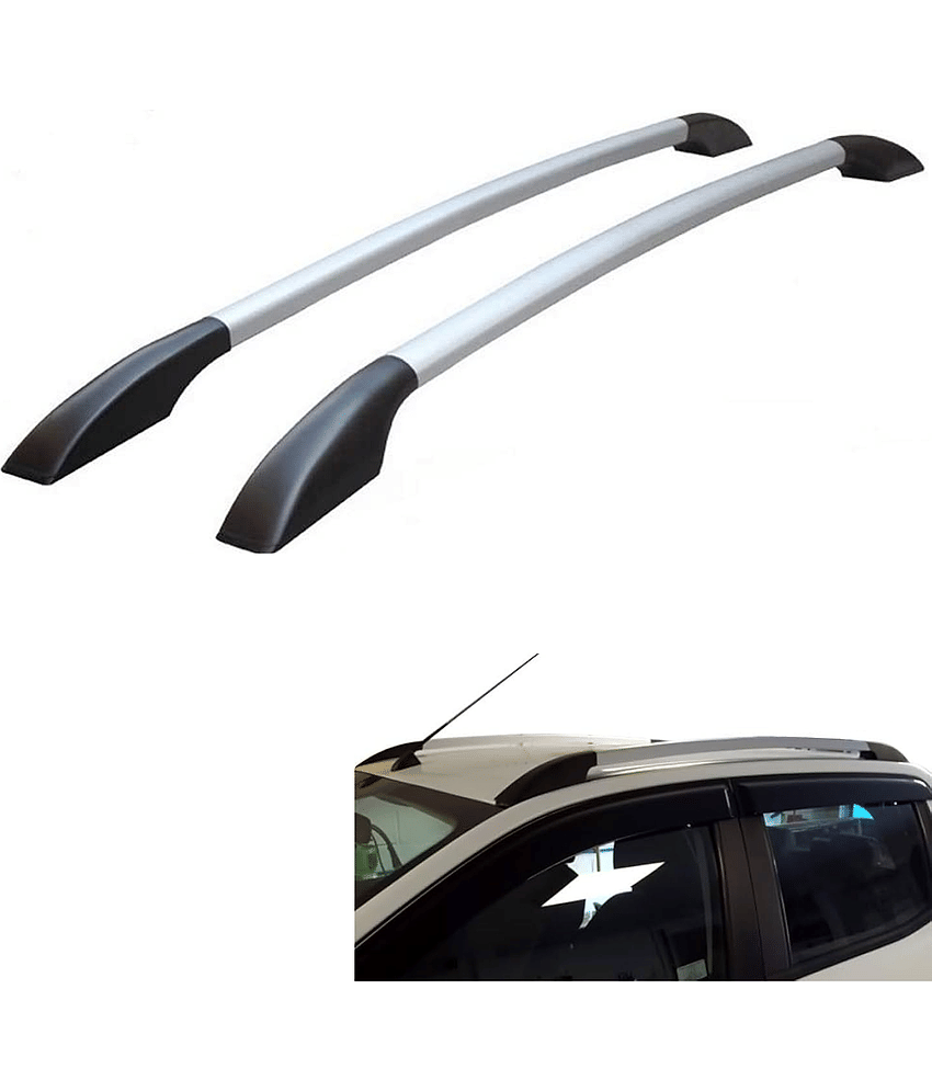 Aksmit Universal Vehicles , New Silk Roof Rail – Made from durable ABS plastic material, designed specifically offering long-lasting strength and a stylish finish. ( Sliver )