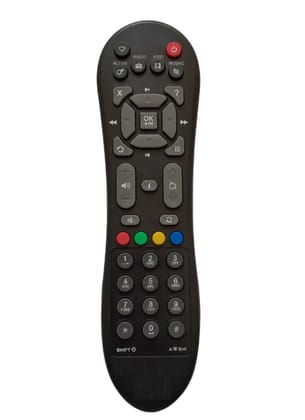 DTH Remote No. 125-Compatible with VIDEOCON D2H Set Top Box Remote-Old Remote Functions Must Be Exactly Same (Color Multicolor)