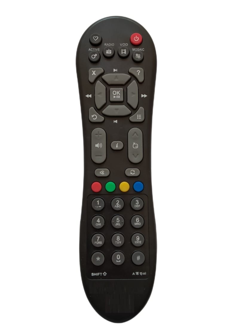 DTH Remote No. 125-Compatible with VIDEOCON D2H Set Top Box Remote-Old Remote Functions Must Be Exactly Same (Color Multicolor)