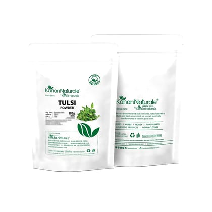 Kanan Naturale Tulsi powder 200 gm ( 100 gm x 2 Packs )  by Kerala Naturals