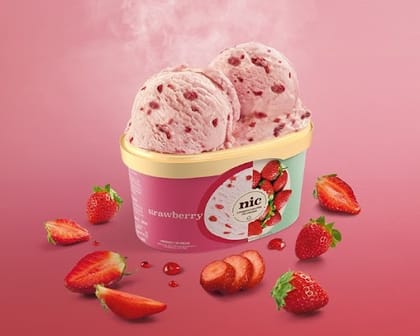 Strawberry Ice Cream 500ml