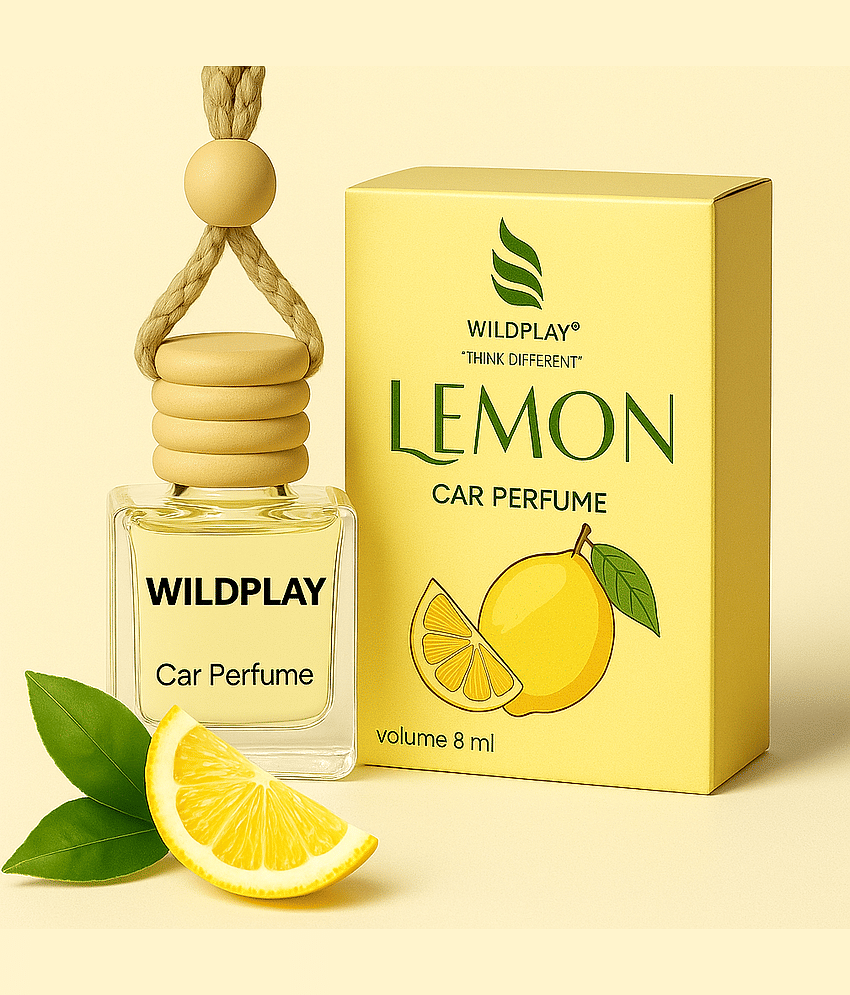 Lemon Hanging Car Perfume Diffuser Hanging Car Perfume (10 ml)
