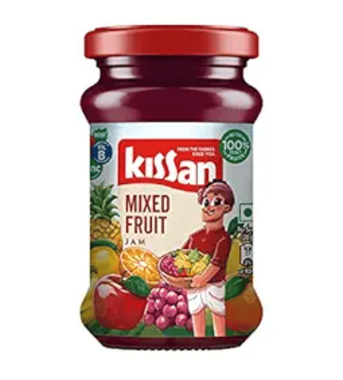 Kissan Mixed Fruit Jam , With Real Fruit Ingredients, 200 g
