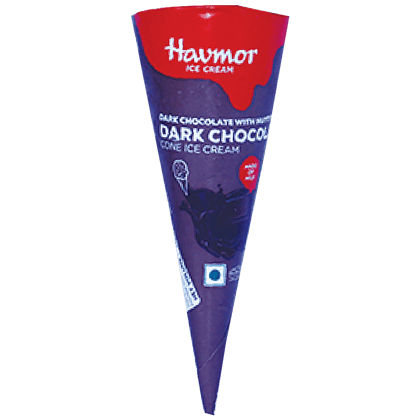 Havmor Cone Ice Cream -Dark Chocolate, 110 Ml