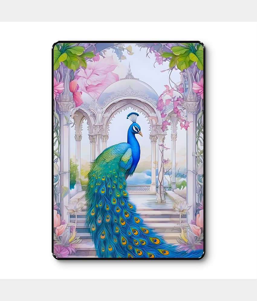 Royal Peacock Palace Wall Art | Mughal Arch UV Print