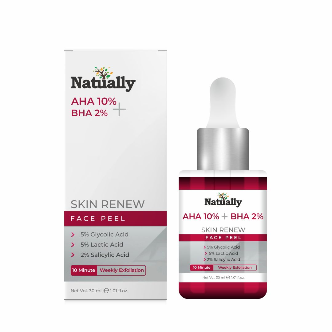 Natually Skin Renew Face Peel | AHA 10% + BHA 2%