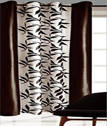 Sai Arpan Abstract Semi-Transparent Eyelet Curtain 5 ft ( Pack of 1 ) - Multi Color