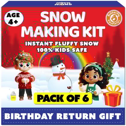 Snow Magic Science Kit (Pack of 6) | Age 4-8 | Best birthday return gifts for kids