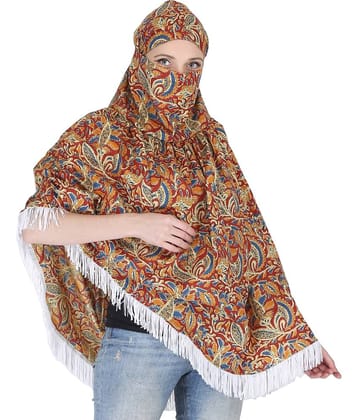 DEEPNYRA - LIVING STYLE Maroon Cotton Women's Scarf ( Pack of 1 )