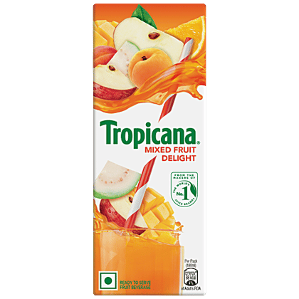 Tropicana Delight Fruit Juice - Mixed Fruit, 180 ml Tetra