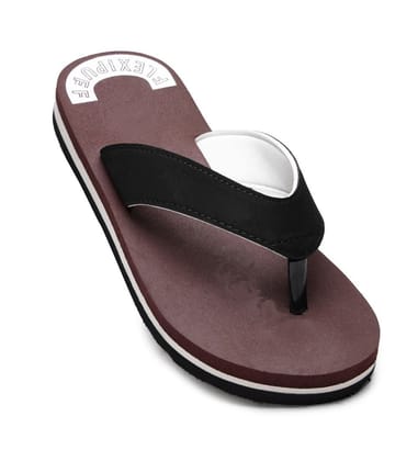 Unisex Rubber Mens Slippers for Ultimate Comfort Size 8 (Maroon)