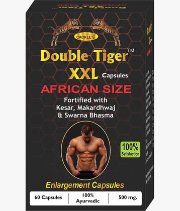 Cackle's Double Tiger XXL Capsule 60 No.s (Pack of 1)