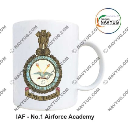 Navyug IAF No.1 Airforce Academy Mug (350ml) | Premium Ceramic | Gift & Daily Use