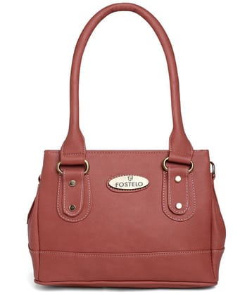 Fostelo Rose Gold PU Shoulder Bag - Rose Gold