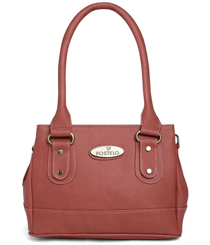 Fostelo Rose Gold PU Shoulder Bag - Rose Gold